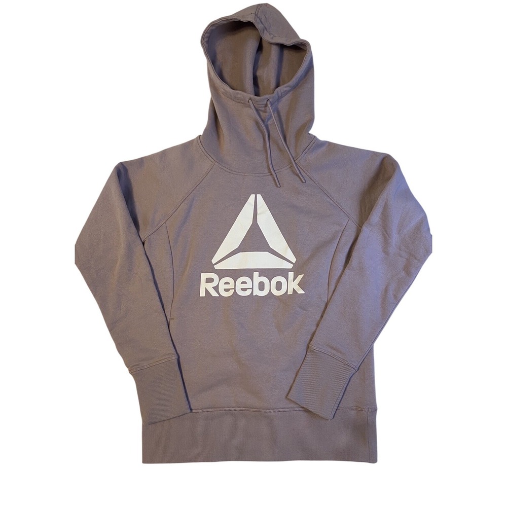 Reebok‎ Hoodie Womens Size XS Purple Training Relaxed Long Sleeve Sweatshirt